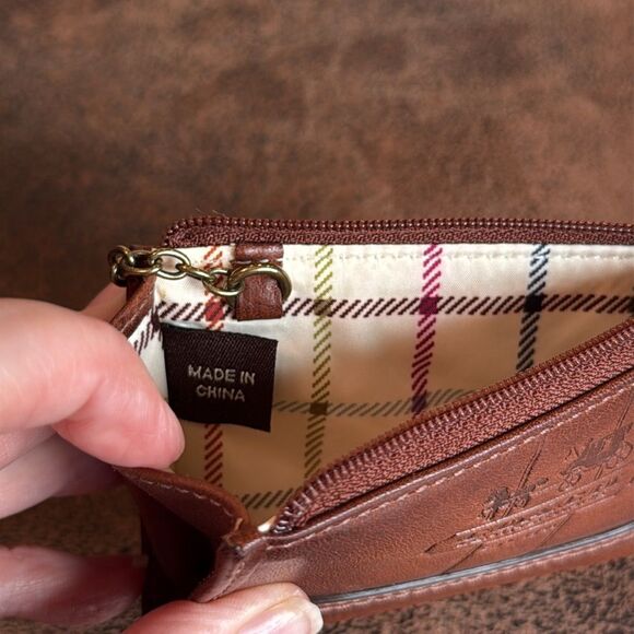 RARE COACH BLEECKER LEATHER MINI SKINNY TATTERSALL CARD CASE KEY WALLET 2007 EUC - Picture 15 of 17